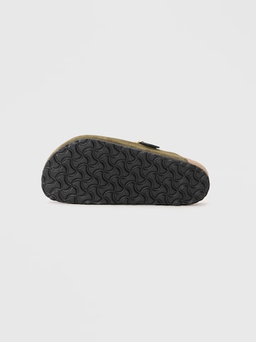 BIRKENSTOCK Plätu 'Boston LEOI/LEVE', värv roheline