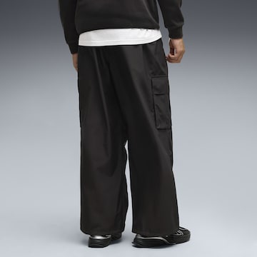 PUMA Wide leg Sportbroek 'Essentials Extreme' in Zwart
