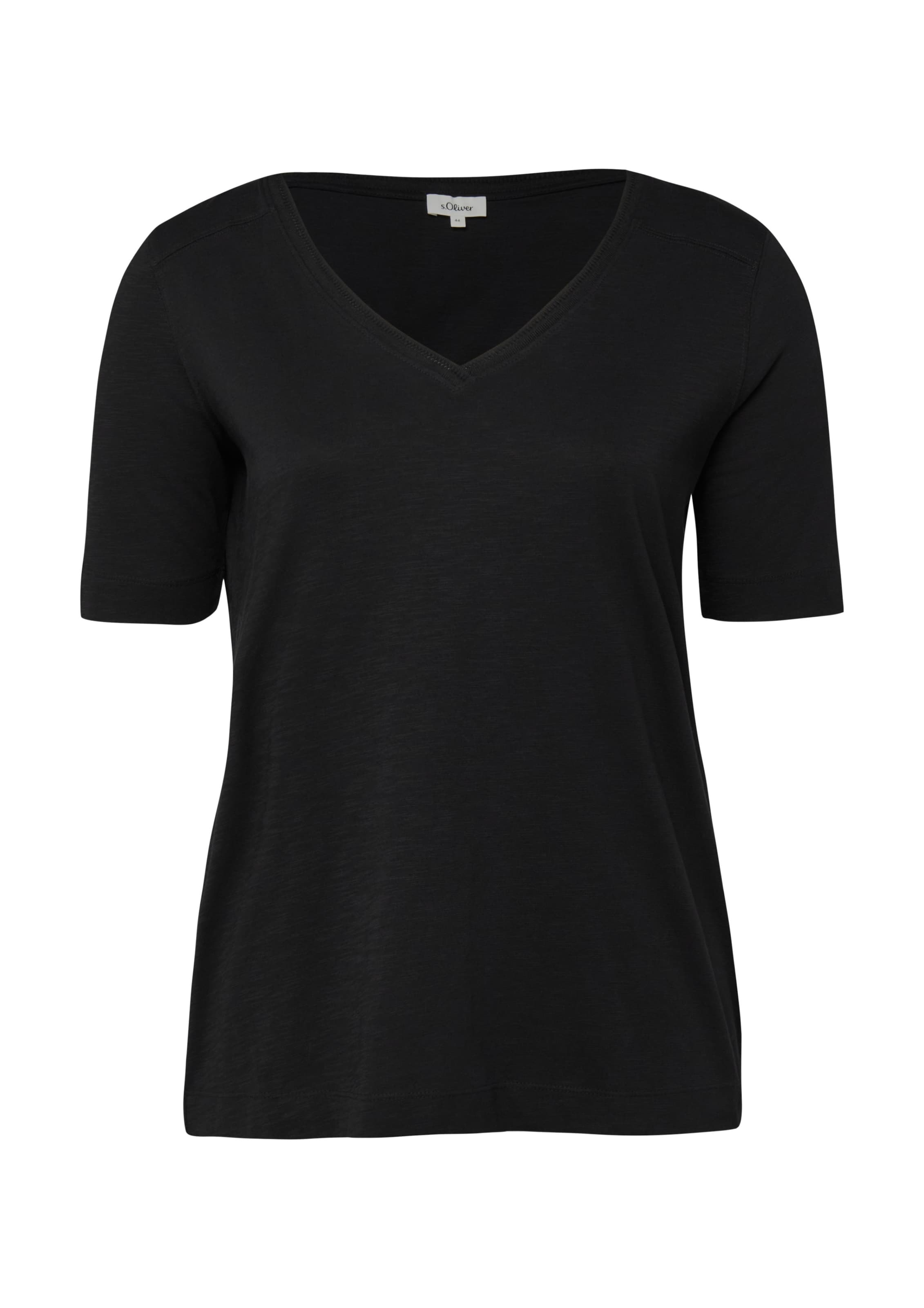 T-shirt s.Oliver en noir : devant