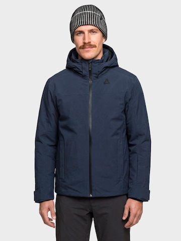 Schöffel Outdoorjas in Blauw: voorkant