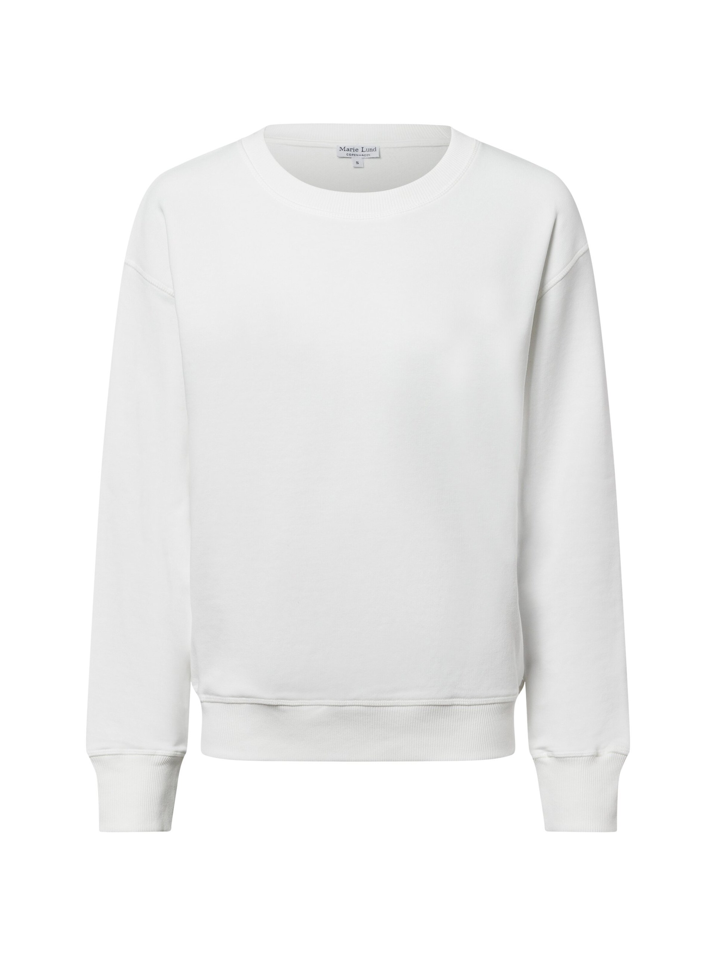 Marie Lund Sweatshirt in Weiß: Vorderseite