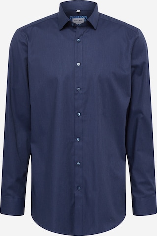OLYMP - Camisa clássica 'Level 5' em azul: frente