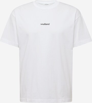 Soulland Μπλουζάκι 'Kai' σε λευκό: μπροστά