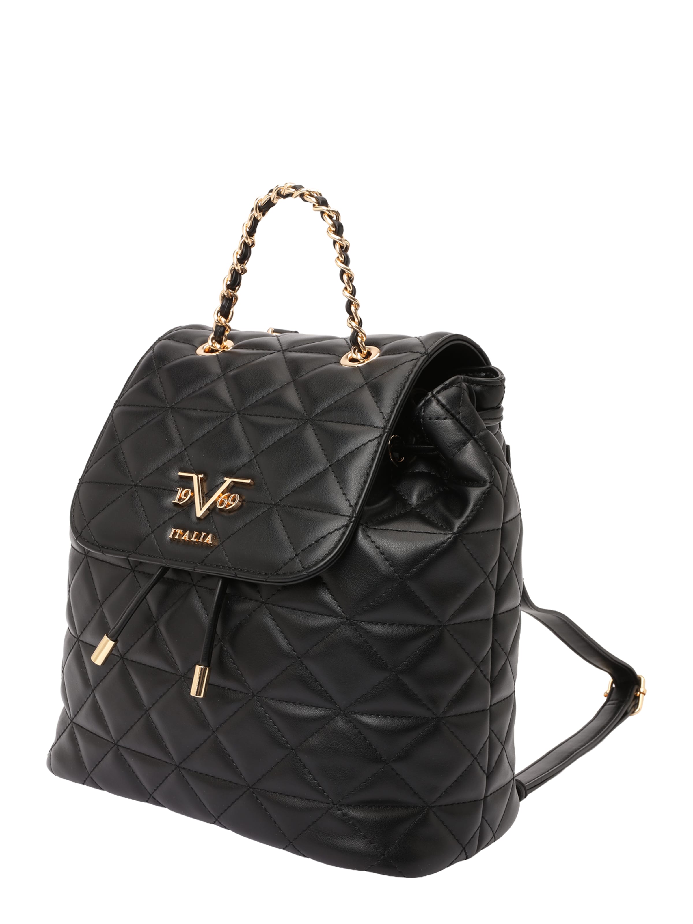 19V69 ITALIA - Mochila 'Elenora Gold' en negro: lado