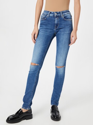 REPLAY Skinny Jeans 'NEW LUZ' in Blauw: voorkant