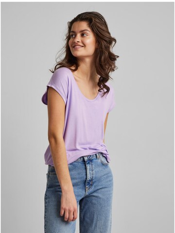 PIECES - Camisa 'Billo' em roxo: frente