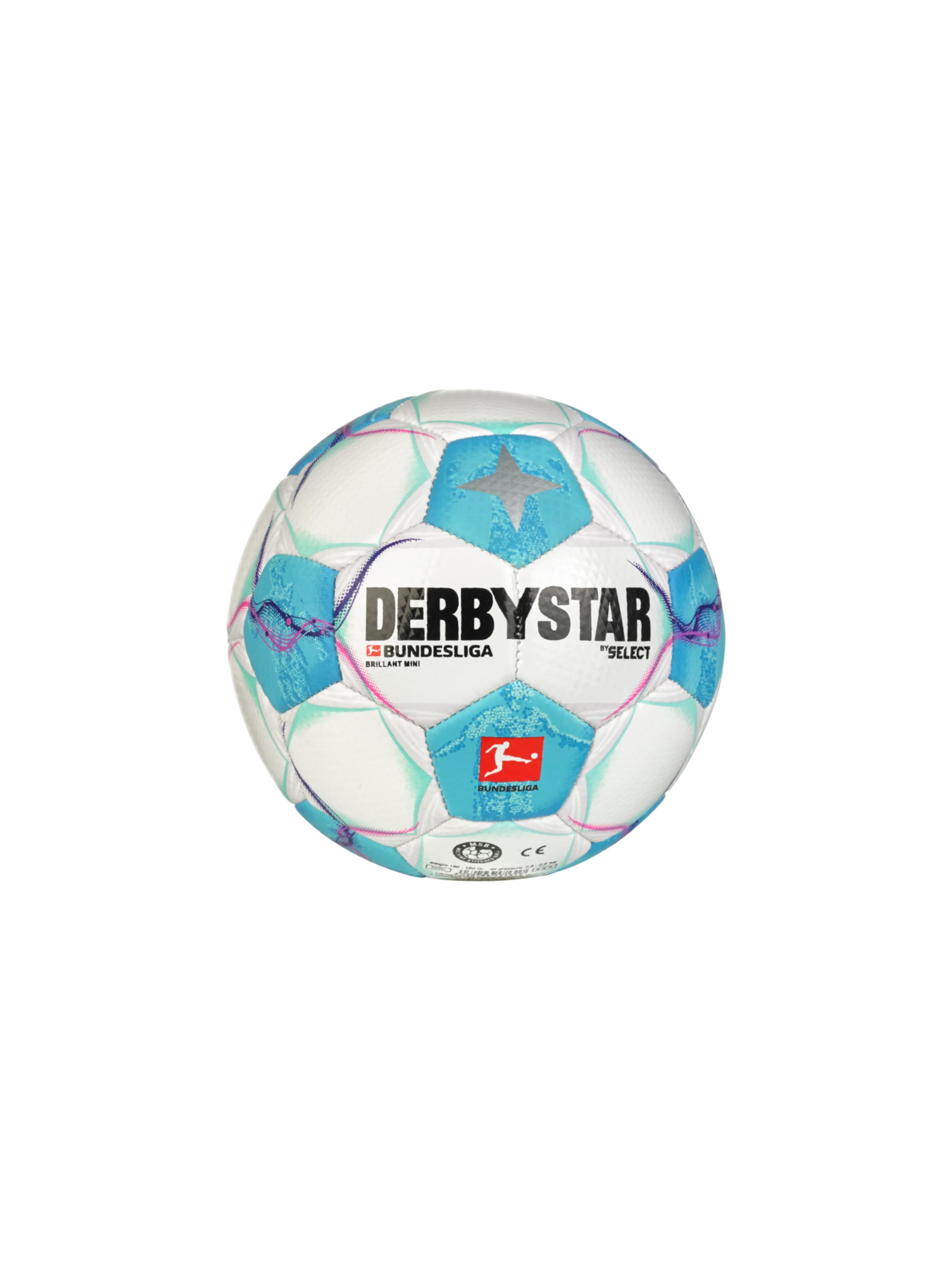 DERBYSTAR Ball in Weiß: Vorderseite