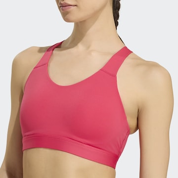 ADIDAS PERFORMANCE Bustier Sport-BH in Pink