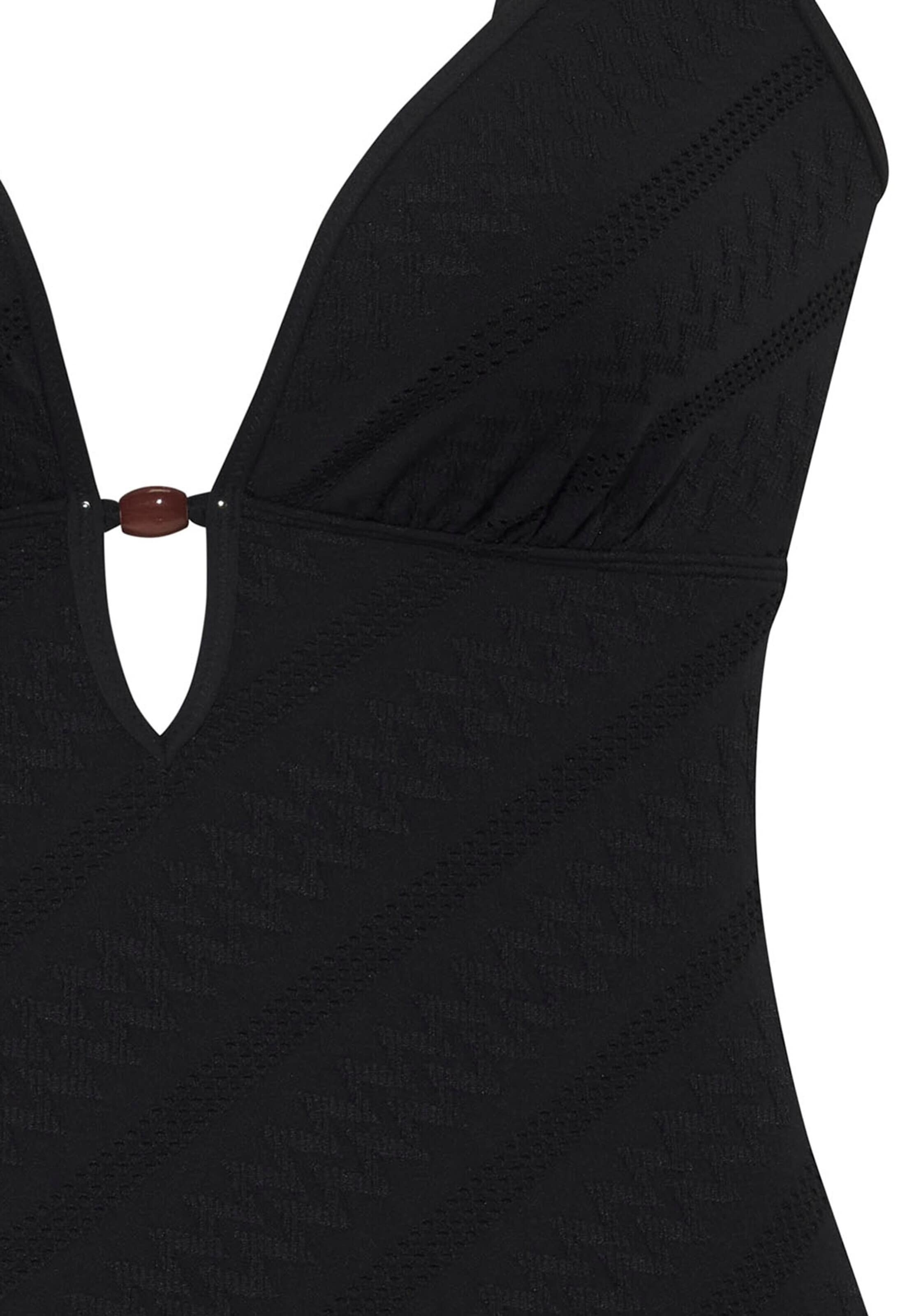 s.Oliver Сутиен с триъгълни чашки Бански костюм в черно