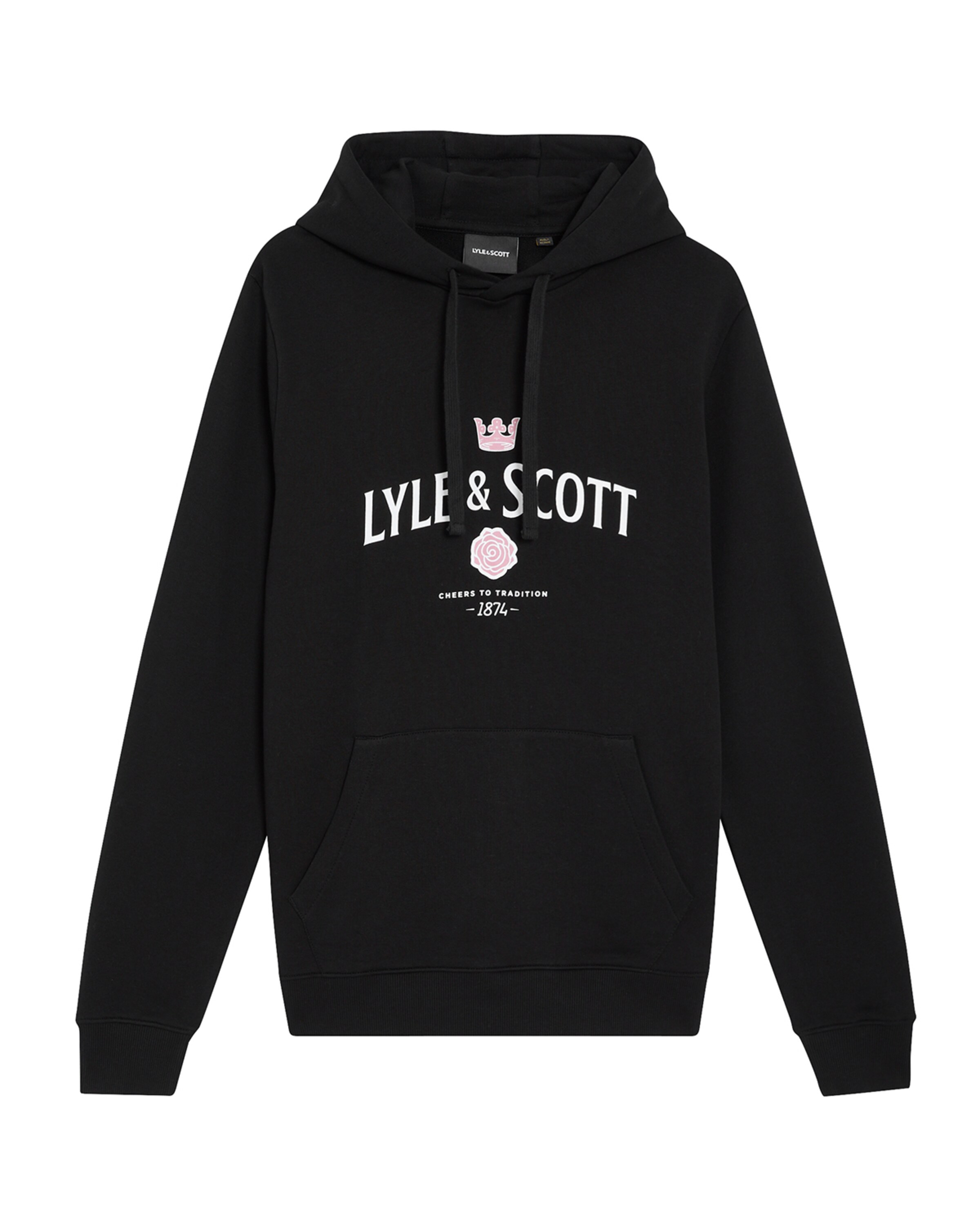 Lyle & Scott Sweatshirt in Zwart: voorkant