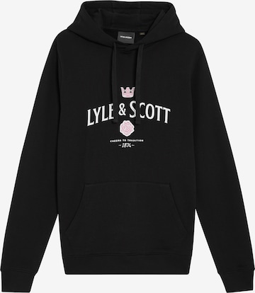 Sweat-shirt Lyle & Scott en noir : devant