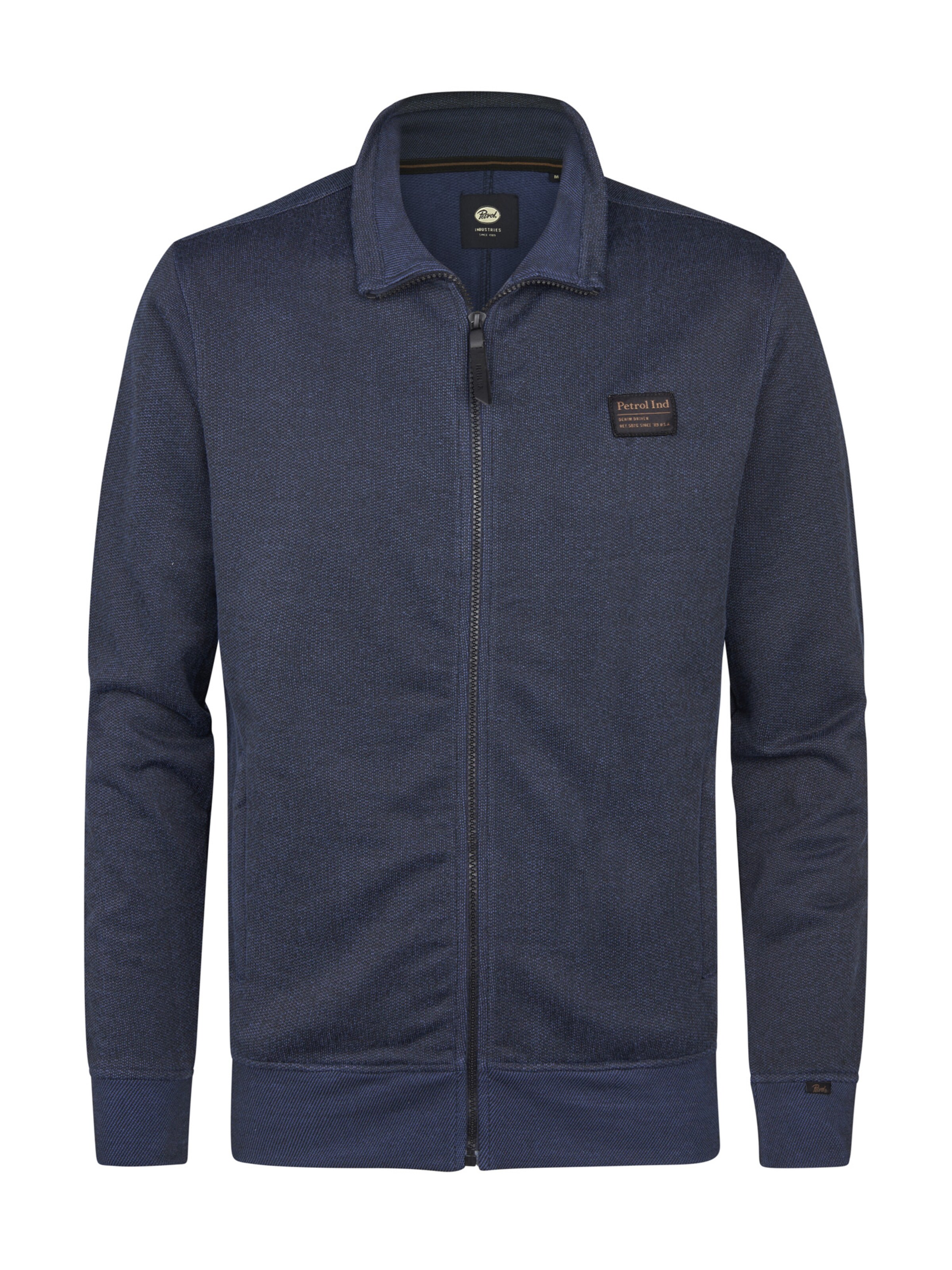 Petrol Industries Sweatjacke 'Spokane' in Blau: Vorderseite