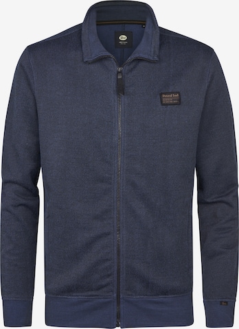Petrol Industries Sweatjacke 'Spokane' in Blau: Vorderseite