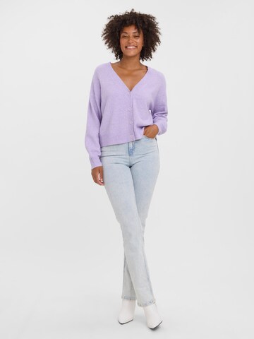 VERO MODA - Casaco de malha 'Doffy' em roxo