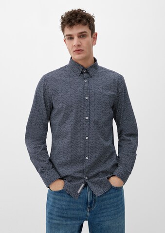 Coupe slim Chemise s.Oliver en bleu : devant