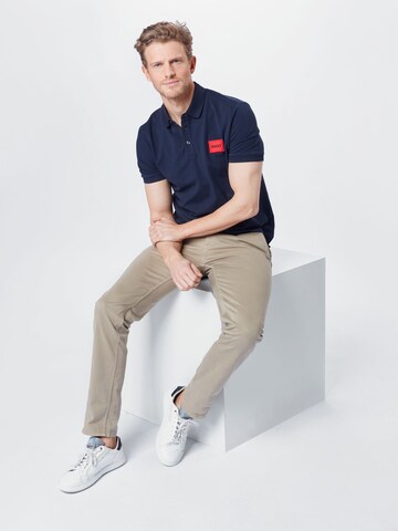 HUGO Red Poloshirt 'Dereso 212' in Blau