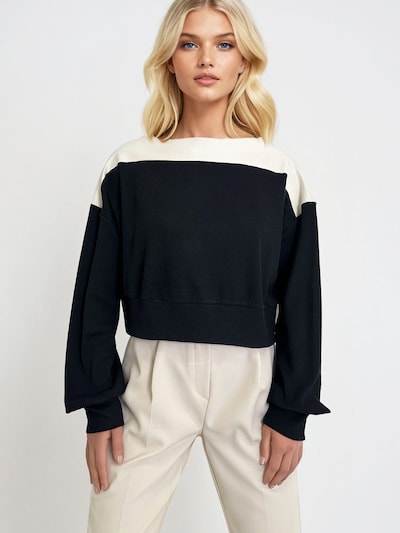 Trend Alaçatı Stili Tröja i svart / vit, Produktvy