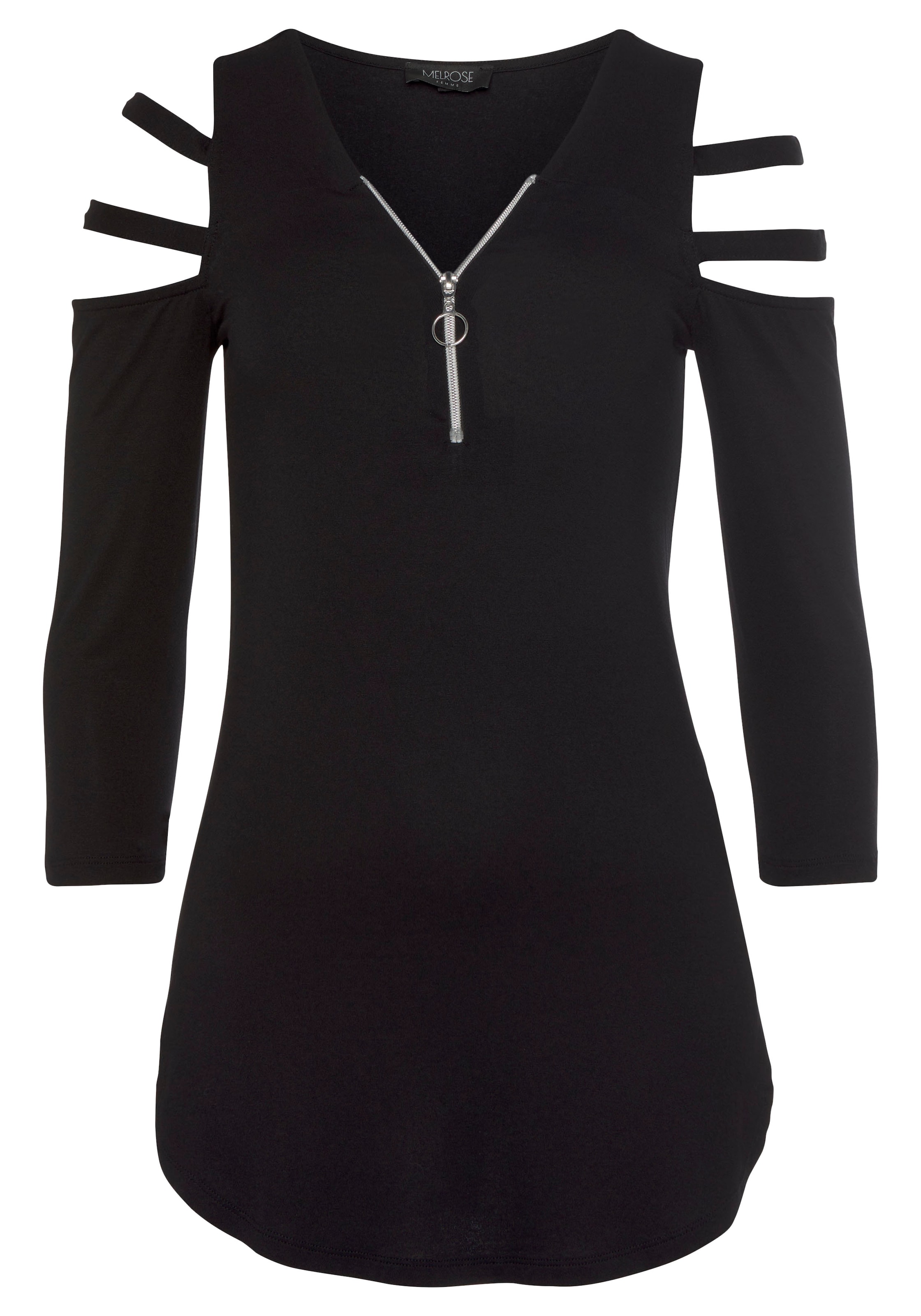 MELROSE Shirt in Schwarz: Vorderseite