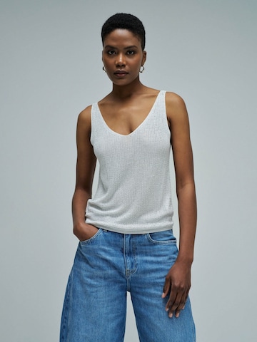 Haut Salsa Jeans en blanc : devant