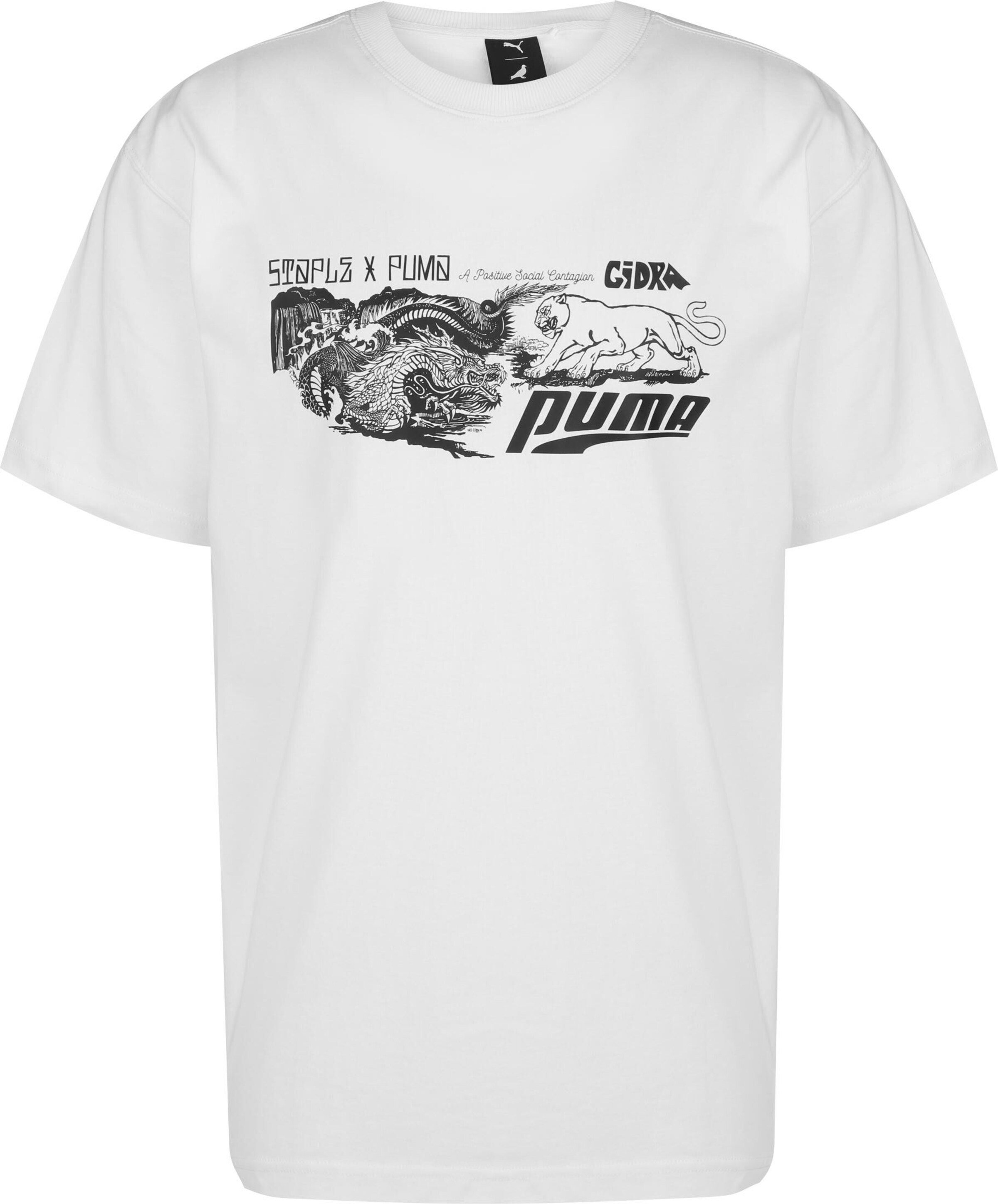 T-Shirt 'Puma x Staple' PUMA en blanc : devant