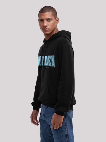 Sweat-shirt 'Knut & Jan Hamburg Noorden Collegiate Türkis' F4NT4STIC en noir