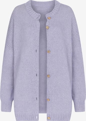 Elara Cardigan i lilla: forside