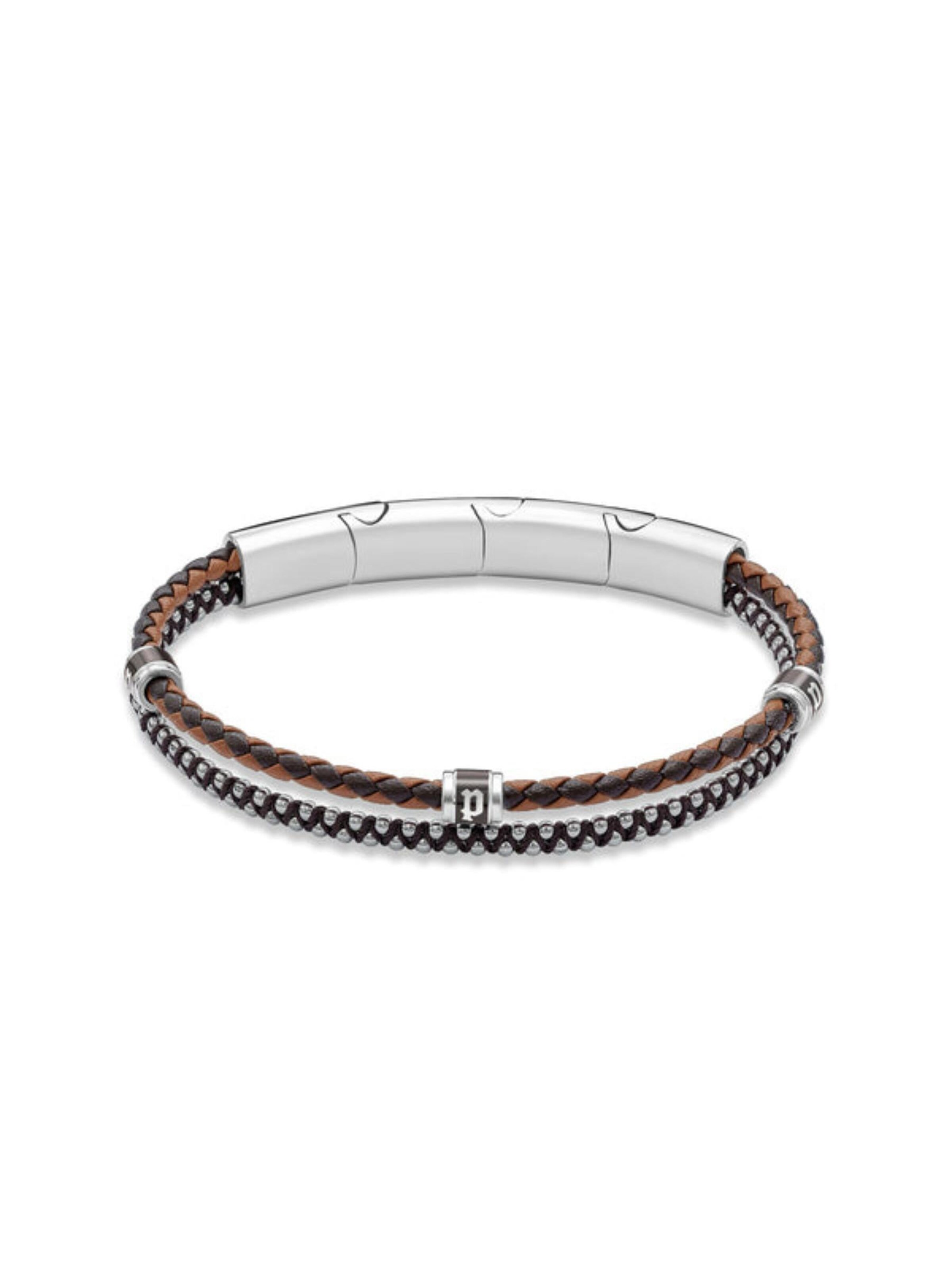 Bracelet 'Twinrow' POLICE en marron
