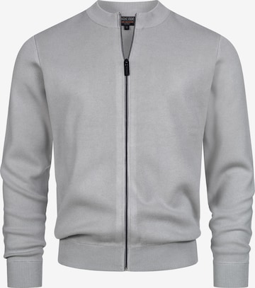 INDICODE JEANS Knit cardigan 'Laos' in Grey: front