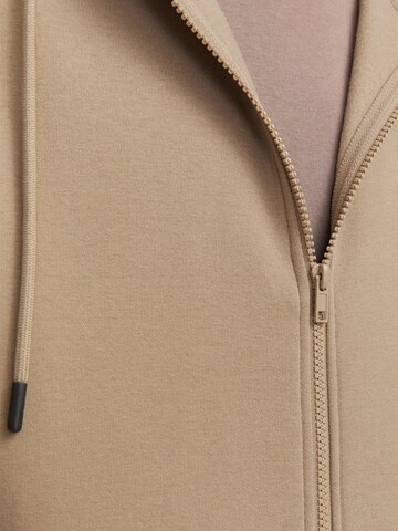 JACK & JONES Sweatjacke 'Bradley' in Braun
