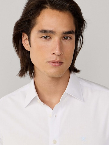 Hackett London Regular fit Zakelijk overhemd 'End On End' in Wit