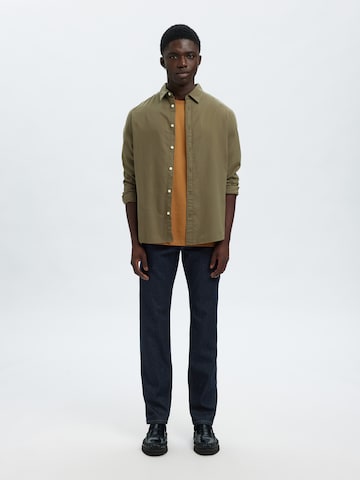 Coupe slim Jean 'SLH17 BEN KORI' SELECTED en bleu