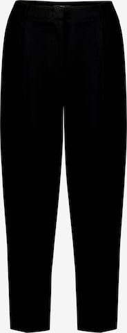 Pantaloni con pieghe di zero in nero: frontale