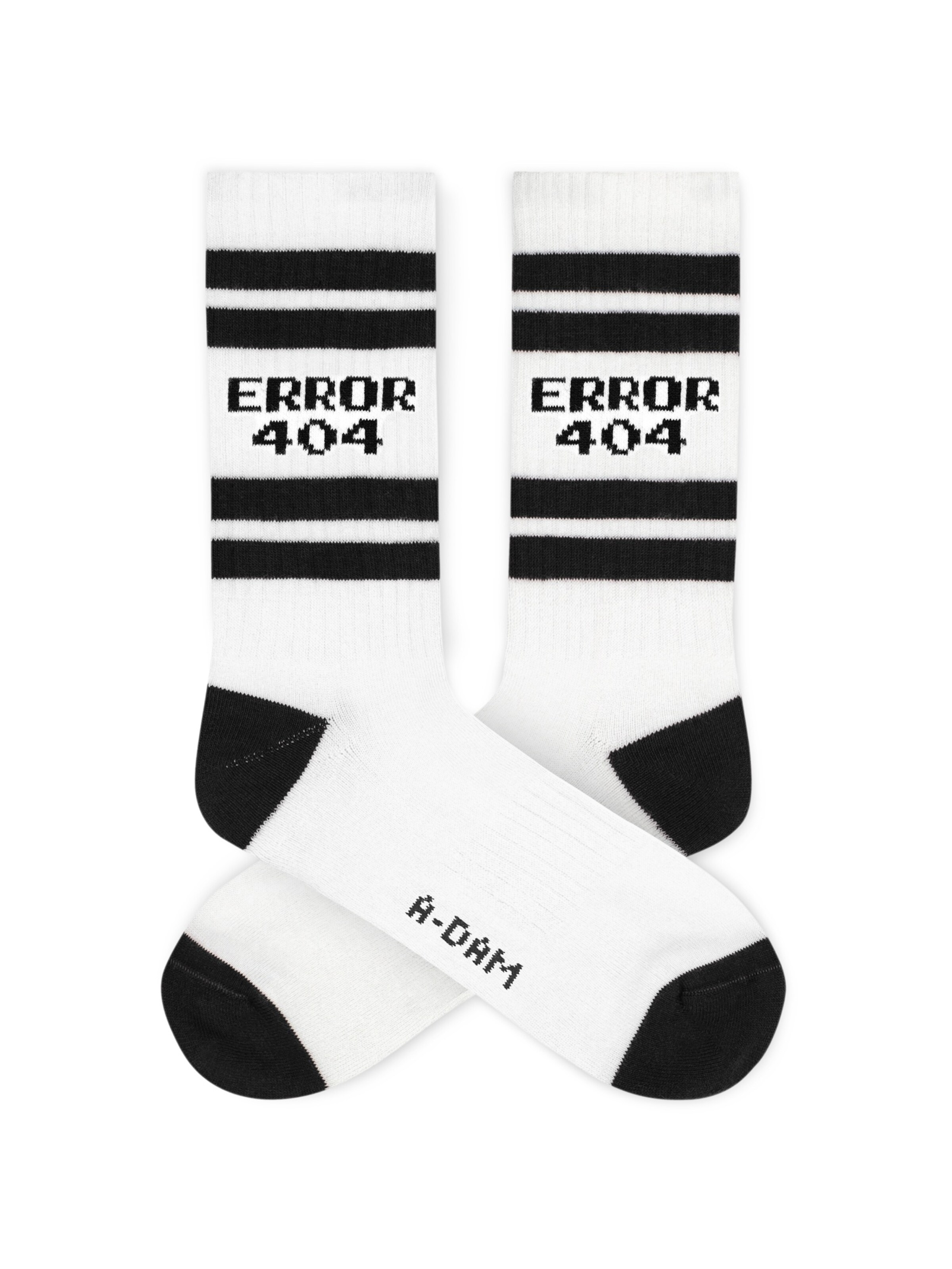 A-dam Socken 'ERROR ' in Weiß