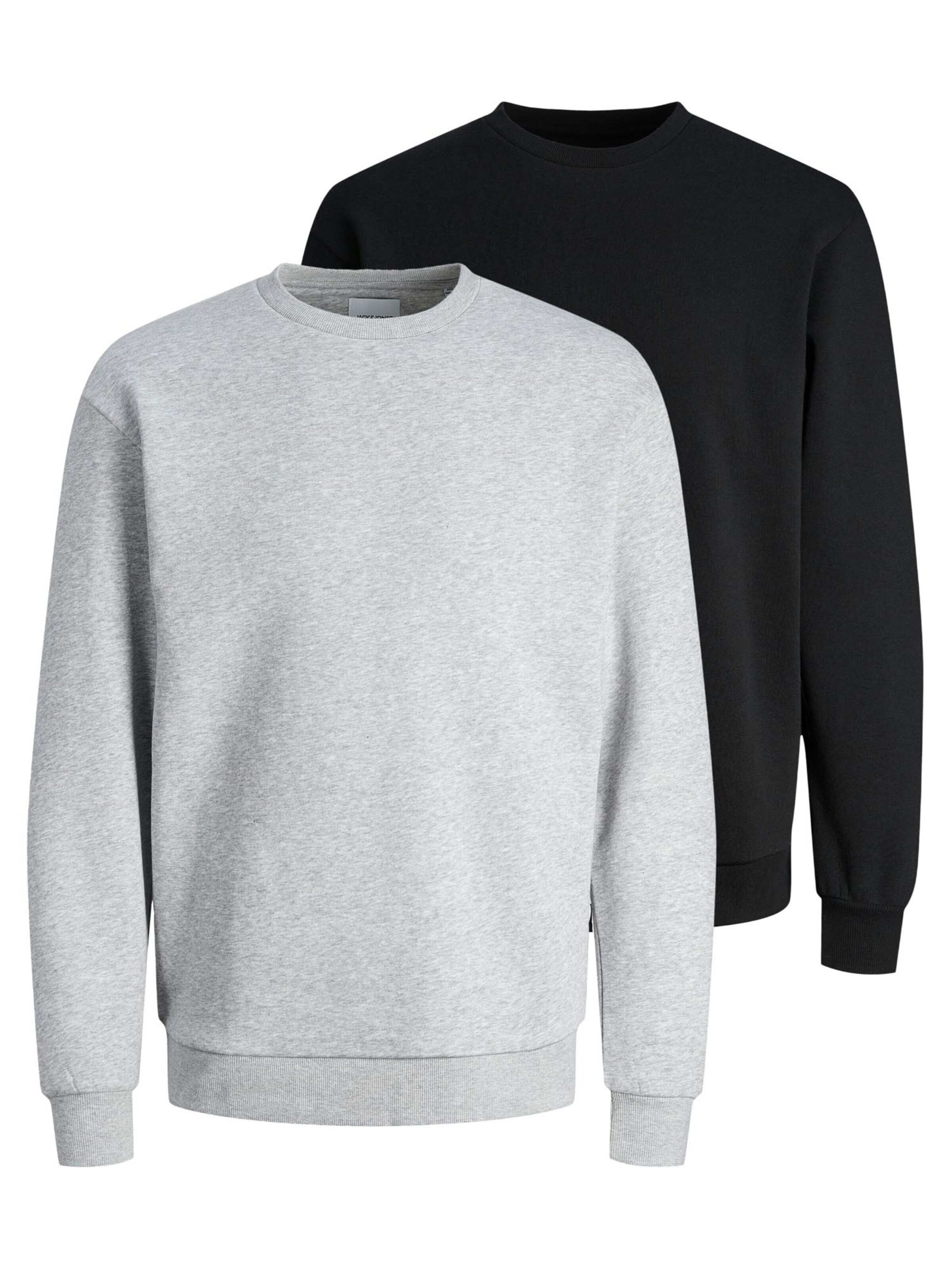 JACK & JONES Sweatshirt 'Bradley'‌‌‌‌‌‌ in Silber: Vorderseite