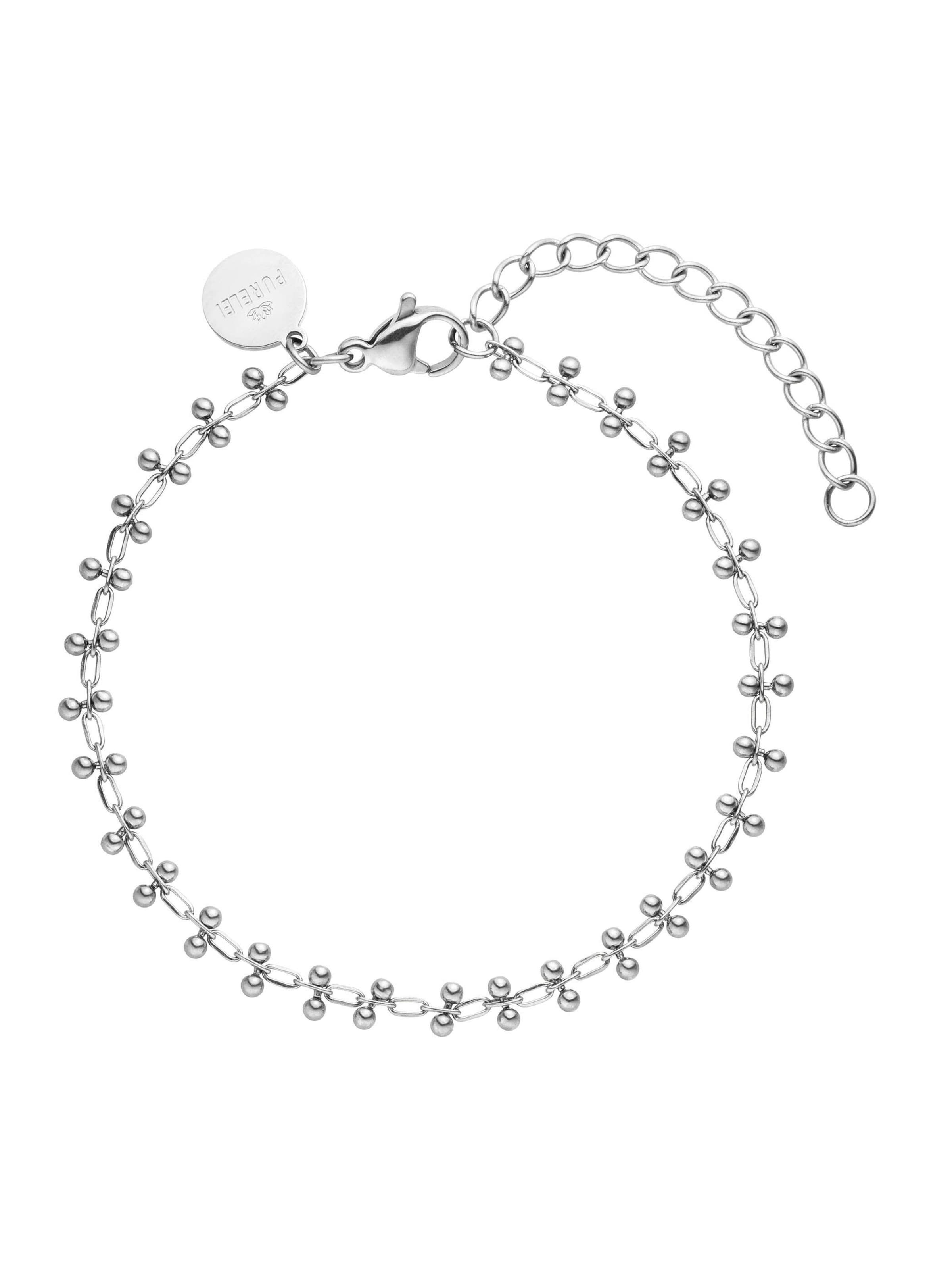 PURELEI - Pulsera 'Earth Terra' en plata: frente