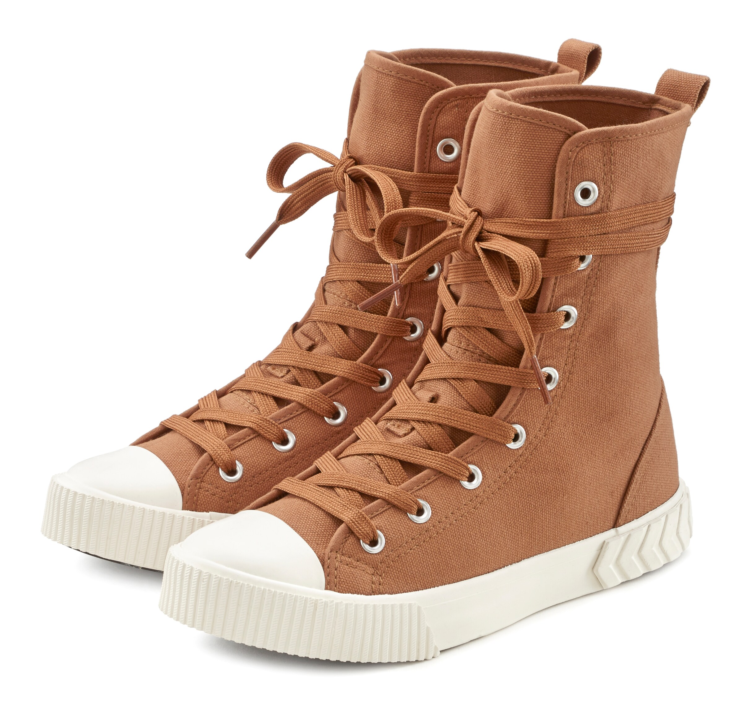 LASCANA Sneaker high i beige