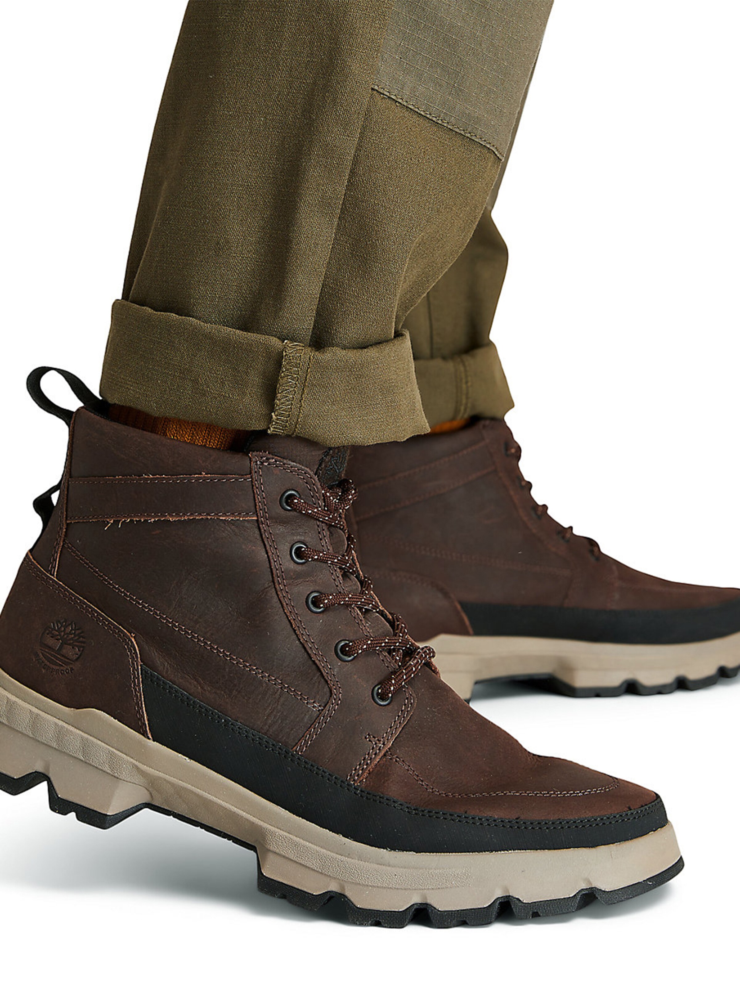 TIMBERLAND Veterboots Orig Ultra WP Chukka in Donkerbruin