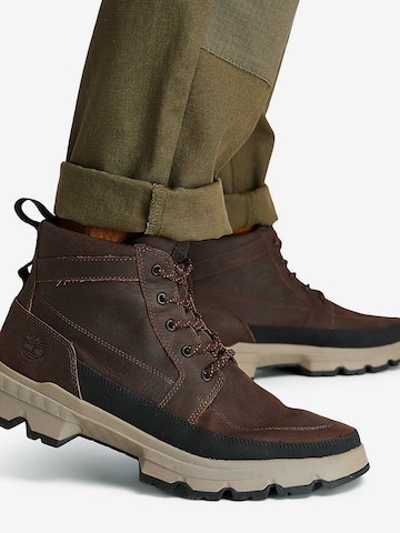 TIMBERLAND - Botas com atacadores 'Orig Ultra WP Chukka' em castanho: frente