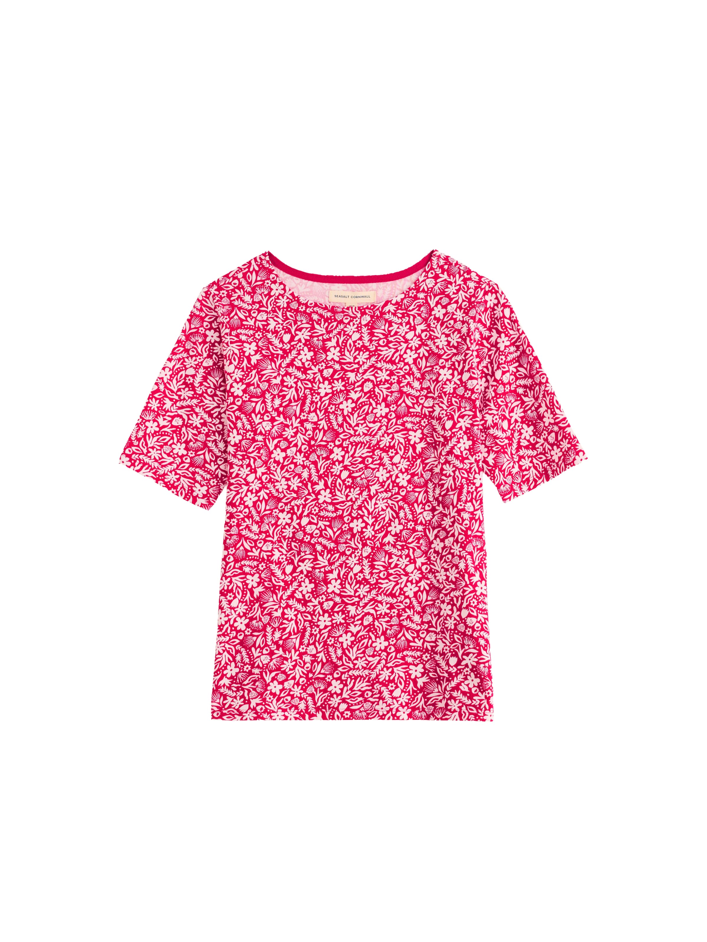 Seasalt Cornwall Shirt 'Poisson' in Pink: front