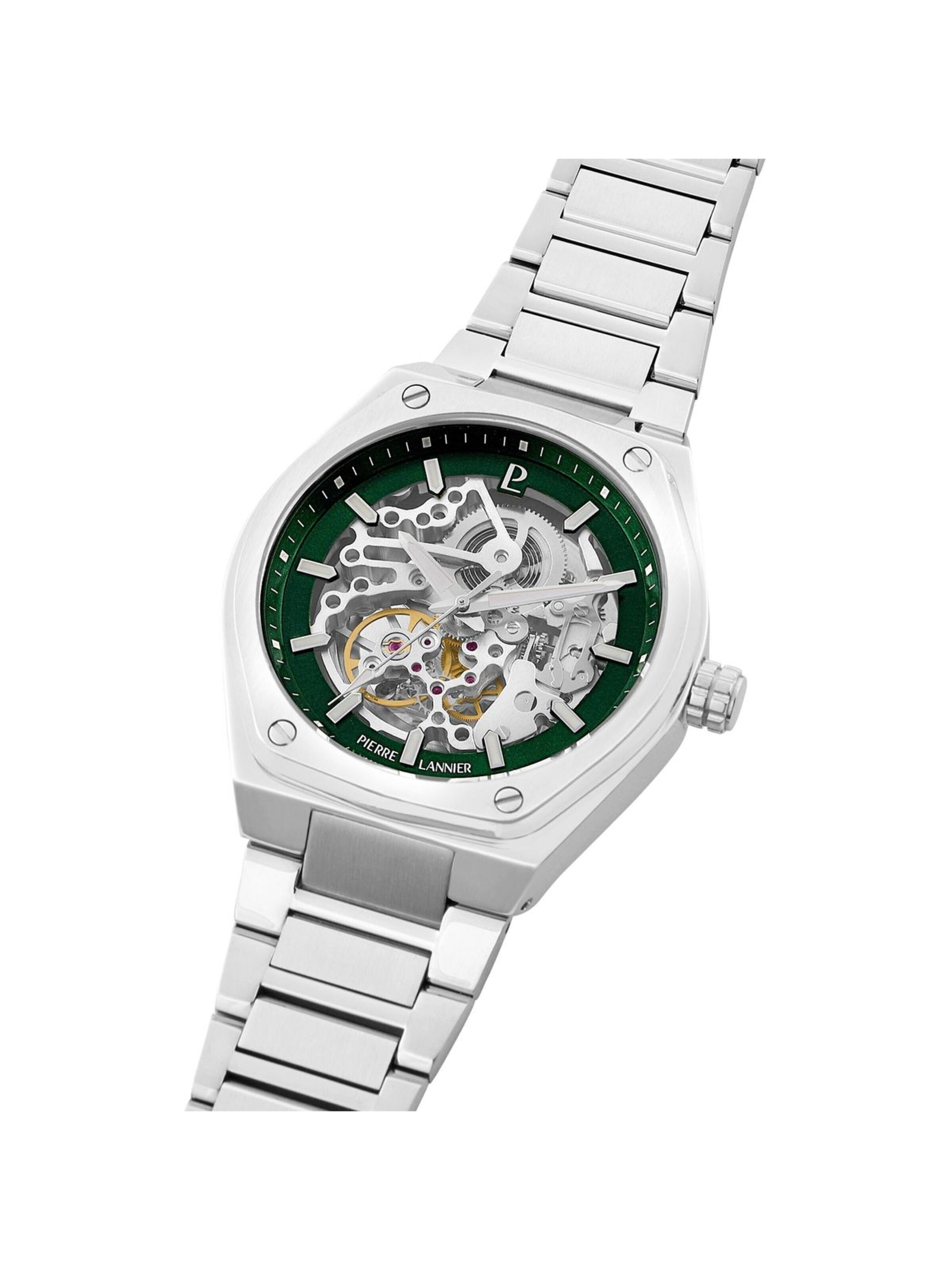Montre à affichage analogique Pierre Lannier en vert