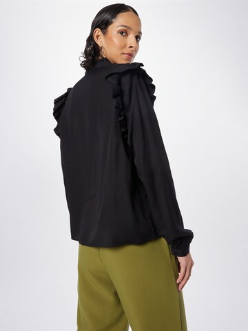 KnowledgeCotton Apparel Blouse in Zwart