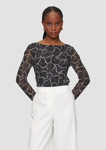 s.Oliver BLACK LABEL Shirt in Schwarz: Vorderseite