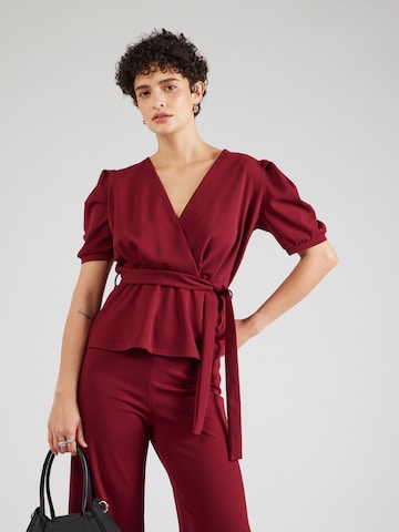 SISTERS POINT Bluse 'NASA-T' in Rot: Vorderseite