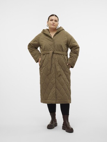 Manteau mi-saison 'Sasha' Vero Moda Curve en vert : devant