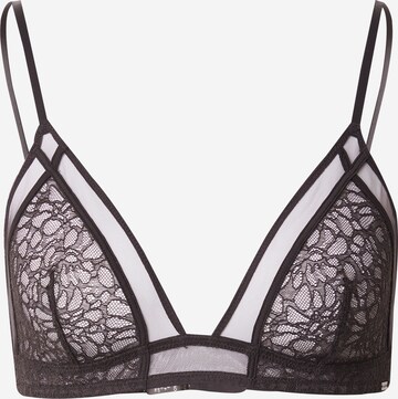 Calvin Klein Underwear Triangle Bra in Black: front