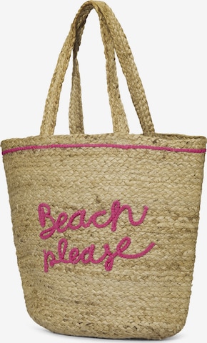 CODELLO Beach Bag in Beige: front
