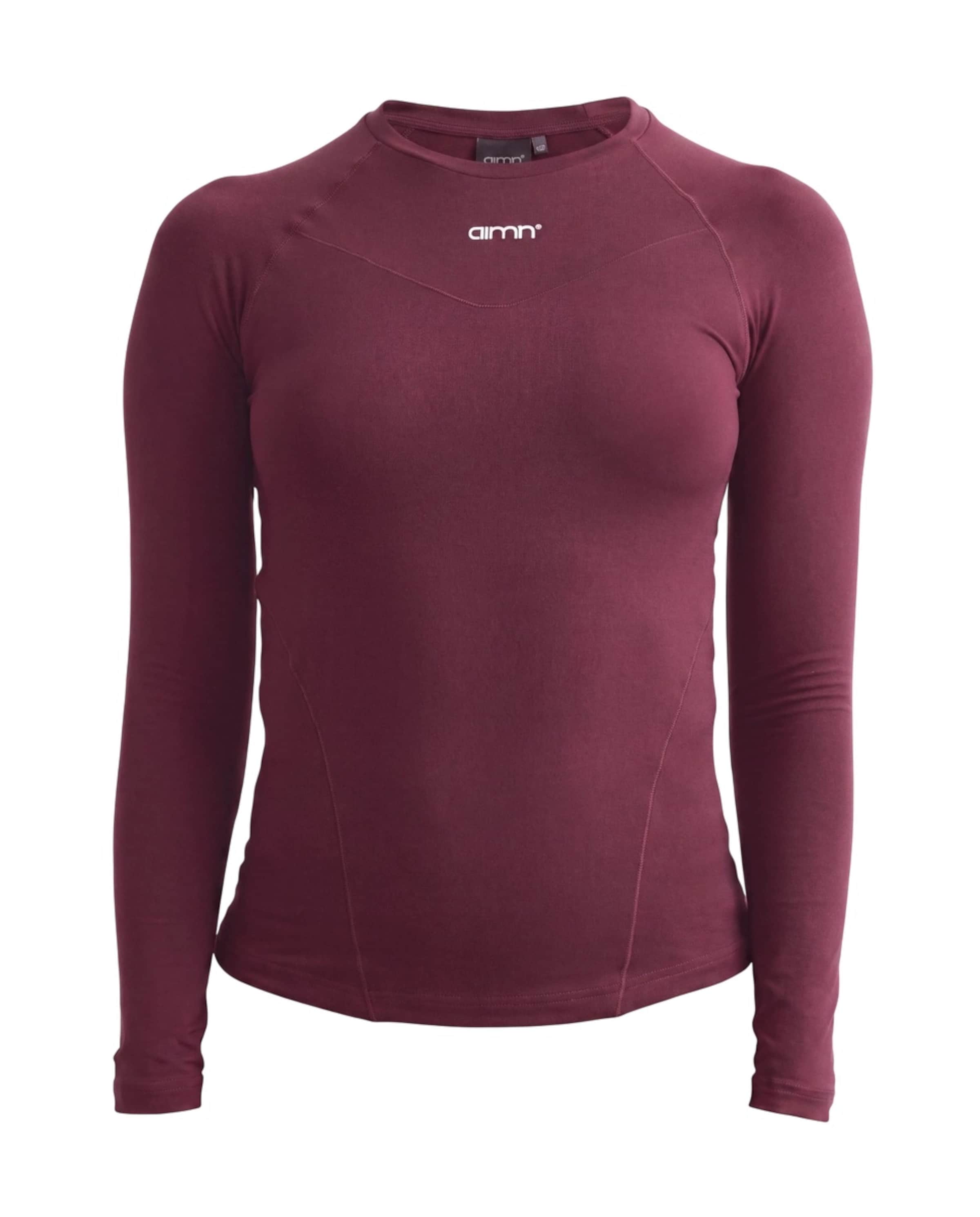 T-shirt fonctionnel Aim'n en rouge : devant