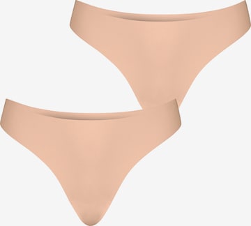 String ' Invisible Seamless ' Nur Die en beige : devant