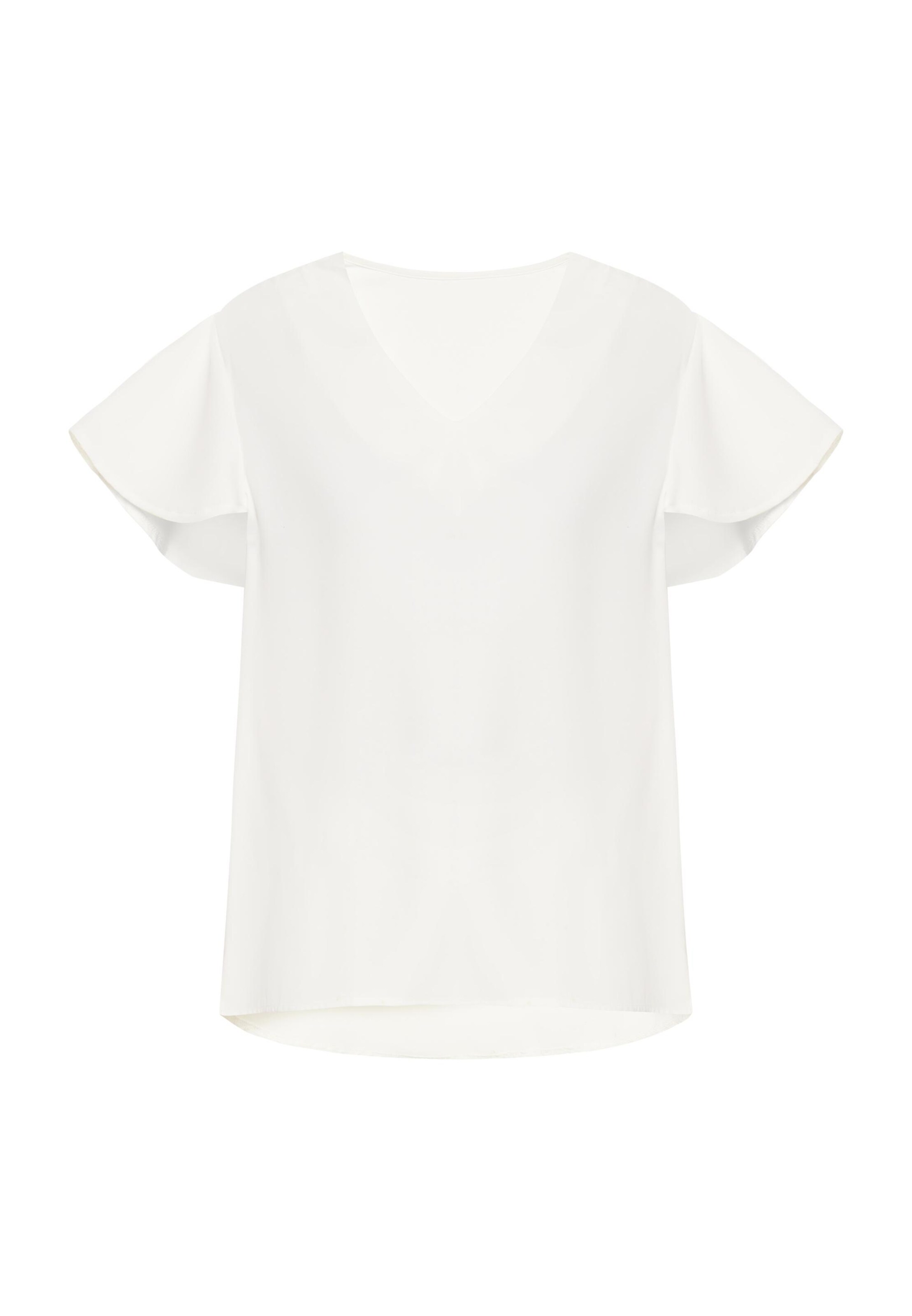 HALEE - Blusa 'Spring Summer' em branco: frente