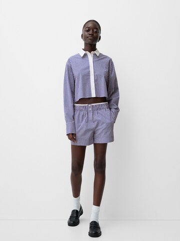 Chemisier Bershka en bleu